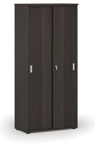 Szafa z drzwiami przesuwnymi PRIMO WOOD, 800 x 420 x 1781 mm, wenge