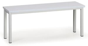 Ławka do szatni, siedzisko - laminat, długość 1000 mm, szara
