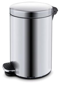 Kosz z pedałem,śmietnik, 12l, płynne zamykanie, nierdzewny matowy