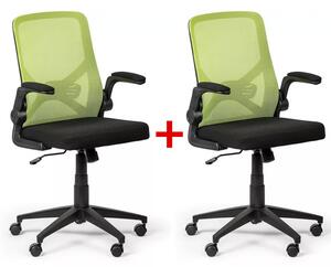 Fotel biurowy FLEXI 1+1 GRATIS, zielony