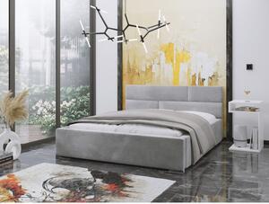 Łóżko tapicerowane do sypialni Rosa nowoczesne z pojemnikiem