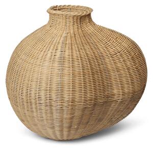 Ferm Living - Rattanowy wazon podłogowy Bola