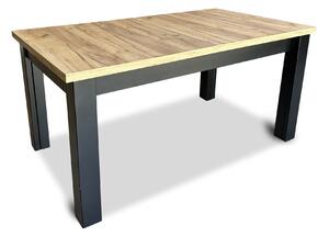 Stół rozkładany, stół dębowy 160/90 + 3x50 cm OKTO w stylu LOFT