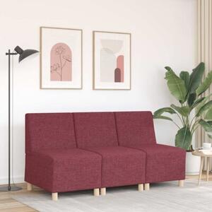 ModuÅowa sofa bez podÅokietnikÃ³w w kolorze czerwonego wina, 55 cm, tkanina