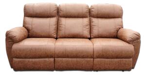 Skórzana sofa Monaco trzyosobowa w wersji klasycznej bez funkcji