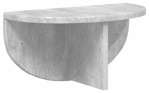 Nowoczesna półka ścienna w kolorze betonowego szarego 38x19x19 cm