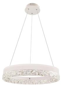 Kryształowa biała lampa wisząca w stylu glamour - M099 W9-P66
