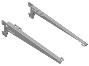 Nośnik typu ANGLE do ELEMENT SYSTEM, komplet 2 szt., gł. 180 mm, szary