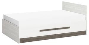 Łóżko młodzieżowe Tonemo 17 z szufladami 120x200 - sosna śnieżna / new grey
