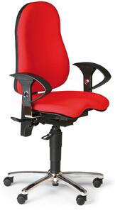 Krzesło biurowe EXETER, czerwone