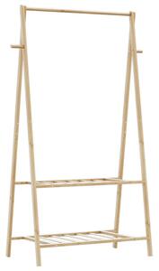 Wieszak na ubrania z 2 półkami 96cm L0-A41