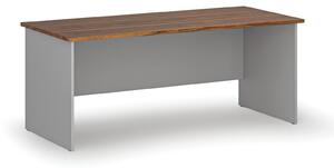 Biurko PRIMO GRAY, 180x80 cm, szary/orzech