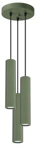 Wisząca potrójna lampa oliwkowa w stylu loft K7-F08