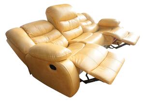 Sofa 3 osobowa BORYS z funkcją 2x RELAX w Skórze Naturalnej