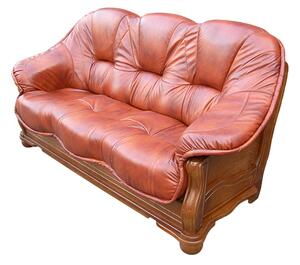 Sofa 3-osobowa ROMA Skóra Naturalna - Styl holenderski