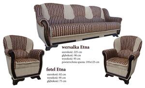 Zestaw wypoczynkowy: Wersalka 3 osobowa ETNA + 2 x fotel Etna w tkaninie obiciowej
