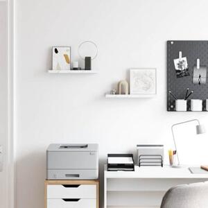 Drewniana półka ścienna z białym marmurem - modularna, elegancka i funkcjonalna do każdego wnętrza
