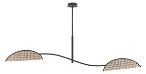 Wisząca brązowa lampa w nowoczesnym stylu F6-T08