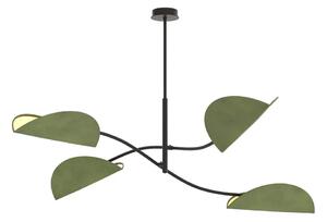 Zielona czterolistna lampa wisząca H6-E48