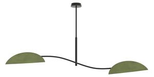 Zielona dwuramienna lampa wisząca B6-S44