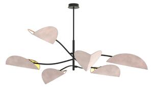 Minimalistyczna szara lampa sufitowa H2-W44