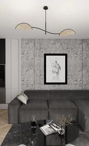 Wisząca brązowa lampa w nowoczesnym stylu F6-T08