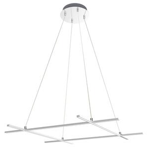 Nowoczesna srebrna lampa wisząca na linkach W7-H93
