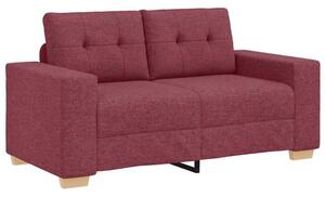 Sofa dwuosobowa, wino czerwone, 160x77x82 cm, tkanina