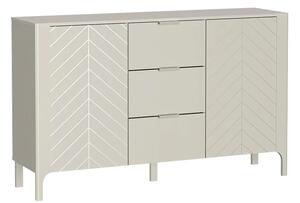 Elegancka komoda w jodełkę w kolorze kaszmir- R3-P64