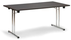 Składany stół konferencyjny FOLD, 1600x800 mm, wenge