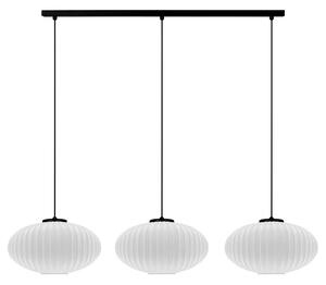 Wisząca lampa z trzema kloszami biała A6-F81