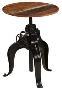 Stolik barowy z litego drewna odzyskanego, 60x(76-110) cm