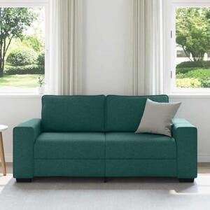 Sofa 2-osobowa, ciemnozielona, 180x77x82 cm, tkaninÄ