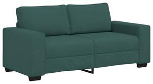 Sofa 2-osobowa, ciemnozielona, 180x77x82 cm, tkaninÄ