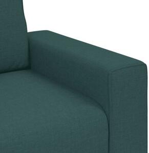 Sofa 2-osobowa, ciemnozielona, 180x77x82 cm, tkaninÄ