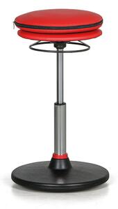 Krzesło robocze balansujące SOPHIE, czerwone
