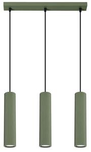 Oliwkowa lampa wisząca w loftowym stylu - D298 K3-R25
