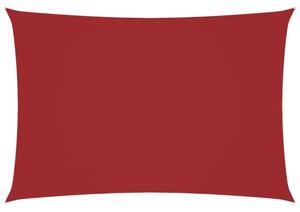 Prostokątny żagiel ogrodowy, tkanina oxford, 3x5 m, czerwony
