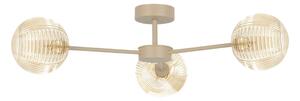Sufitowa lampa ze szklanymi kloszami beżowa A4-A95