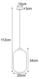 Lampa z wiszacym kloszem grafitowa S0-B52