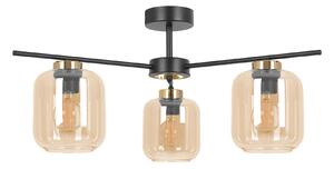 Lampa sufitowa z trzema kloszami beżowa P9-B21
