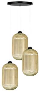 Lampa wisząca ze szklanymi kloszami beżowa D6-H60
