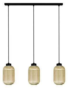 Wisząca lampa z trzema kloszami beżowa L6-N01