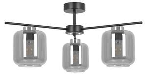 Lampa sufitowa z trzema kloszami grafitowa L5-H38