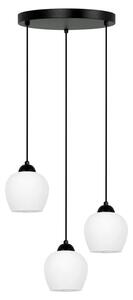 Lampa okrąg ze szklanymi kloszami biała A7-S15