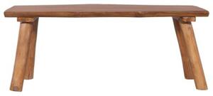 Ławka ogrodowa, 120 cm, lite drewno tekowe