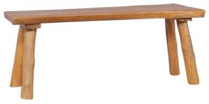 Ławka ogrodowa, 120 cm, lite drewno tekowe