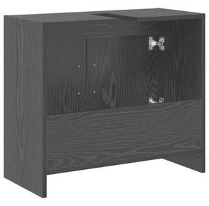 Szafka Łazienkowa z przechowywaniem czarny dąb 63 x 29 x 55 cm