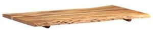 Blat, lite drewno akacjowe, 100x(50-60)x2,5 cm