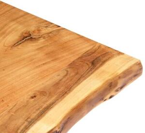 Blat, lite drewno akacjowe, 100x(50-60)x2,5 cm